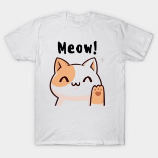 why does my cat meow at night T-Shirt